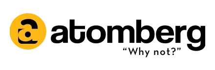 Atomberg’s logo shown as a client brand in Spinach Experience Design’s digital experience portfolio.